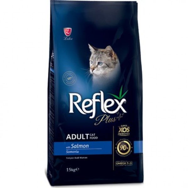 REFLEX PLUS SOMONLU ADULT KEDİ MAMASI 15KG